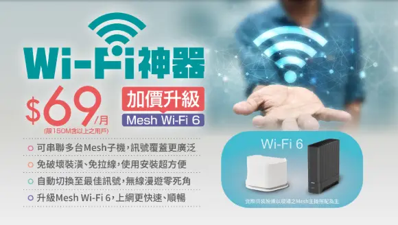Mesh Wi-Fi 6只要每月$69，全面升級你的家庭網路體驗