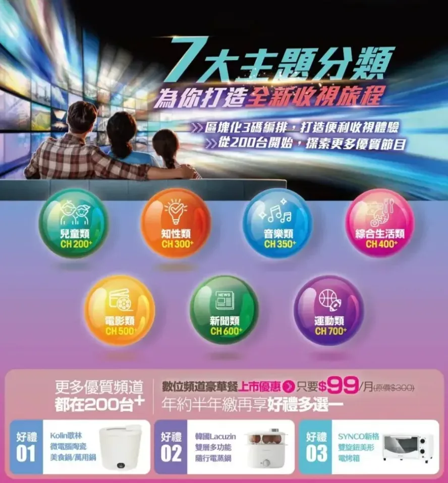 觀天下第四台母親節優惠｜數位豪華餐限時回饋！！