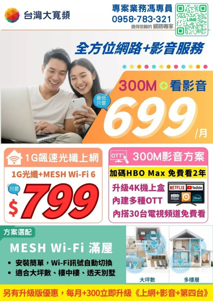 2026觀天下最新優惠！網路費用699元起，Mesh Wi-Fi、影音娛樂、HBO Max免費看！