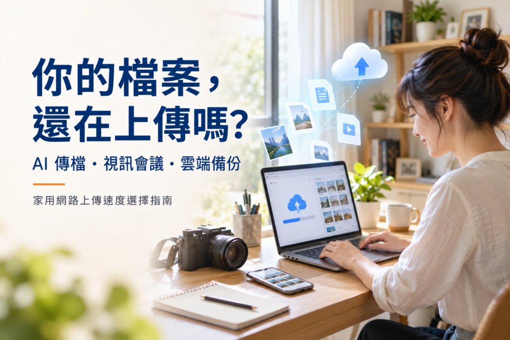 家用網路上傳速度選擇指南,適合 AI 傳檔、視訊會議與雲端備份